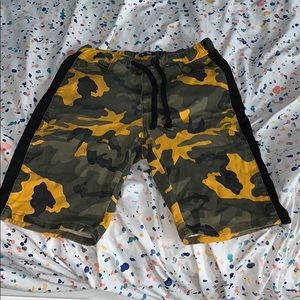 Army print shorts